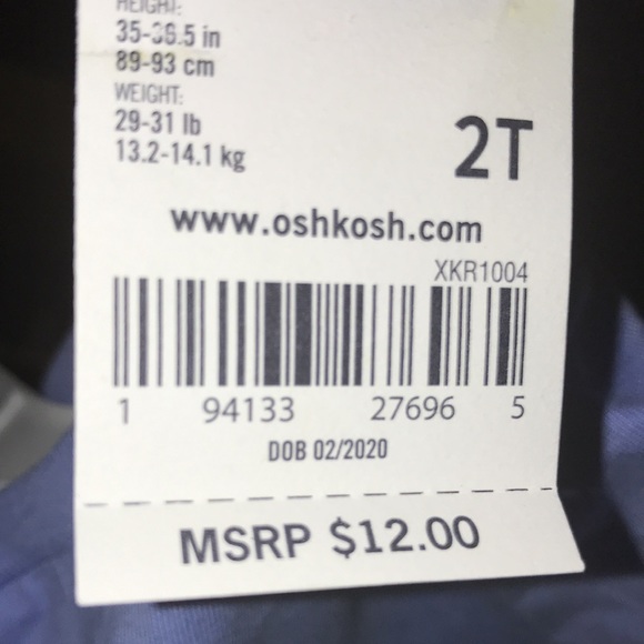 MINI INFLUENCER by OSHKOSH Girls 2T Short-Sleeved - Picture 13 of 13